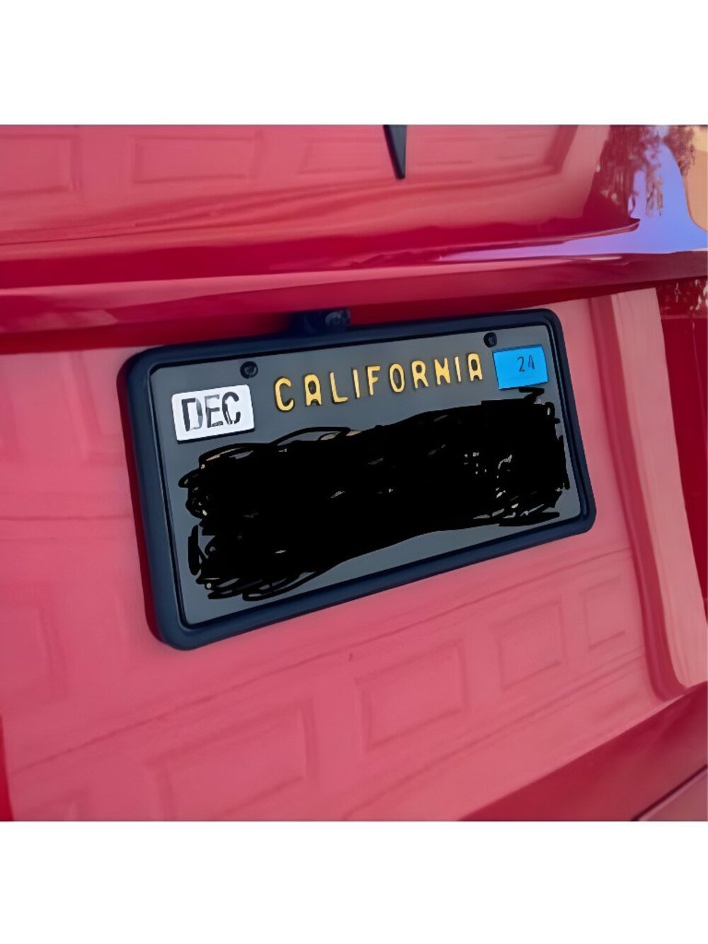 2 Pack Silicone License Plate Frame, Front Back License Plate Cover